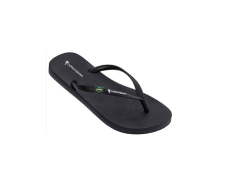 Chinelos De Mulher Copacabana Praia Pvc Preto (39)