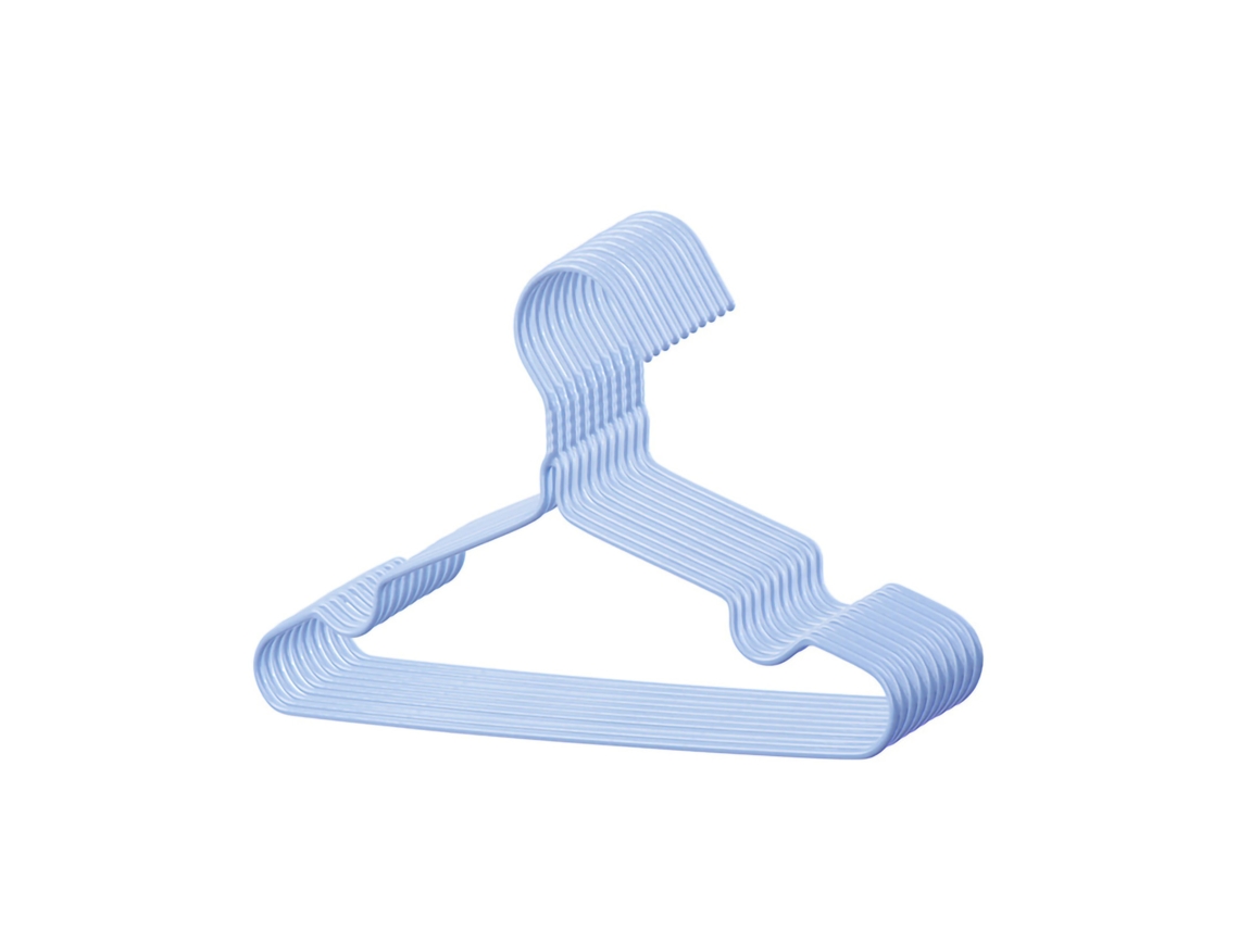 10pcs Cabideira Anti deslizante de 30cm para Uso Úmido e Seco Azul Nórdico | S/MARCA