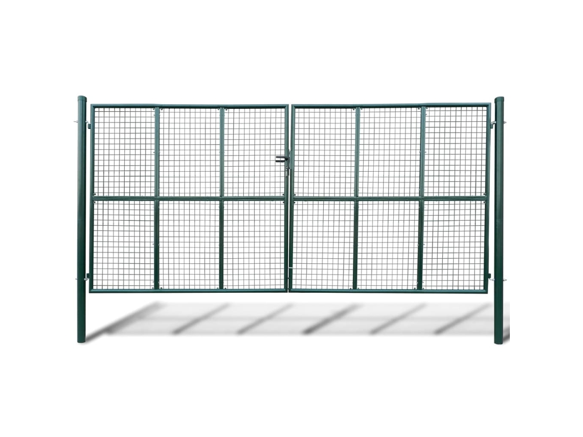 Garden Gate, Garden Gates Vidaxl Verde Aço (400 X 175 Cm)