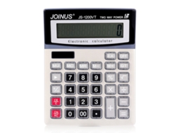 Calculadora Eletrônica Portátil Js-1200vt Duas Fontes Cálculos Básicos