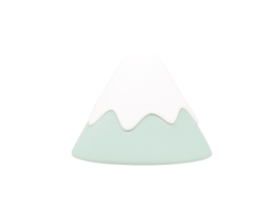 Luminária Noturna de Silicone com Led e Toque, Estilo Montanha de Neve, Verde Menta BRILVIBERA