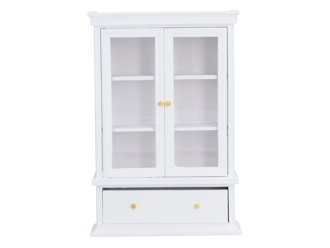 Ats muebles em Miniatura 1:12 para Casa de Bonecas: Armário, Estante e Estante de Madeira Simulada