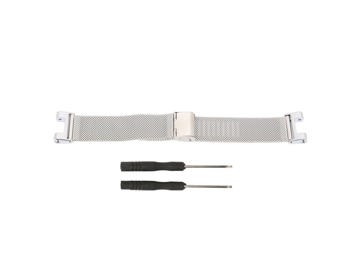 Mali pulseira de Relógio Inteligente de Malha Metálica para Amazfit Trex Pro (prata)