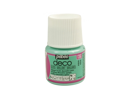 Tinta Acrílica PÉBÉO (Opaca - Brilhante Aqua 45 ml)