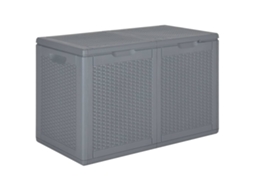 Garden Storage Box, Garden Storage Boxes Vidaxl Cinzeto Polipropileno (n/a)