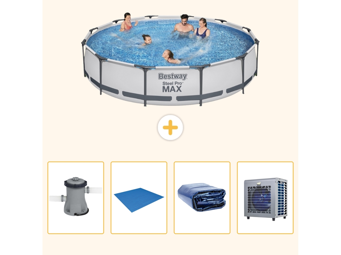 Bestway Piscina Bestway Steel Pro Max Redonda - 366x76 Cm - 5-peças S278