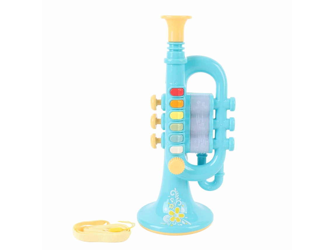 Primerox brinquedo de Trombeta Infantil Plástico para Educação Musical Meninas Meninos 3 Anos+ Rosa