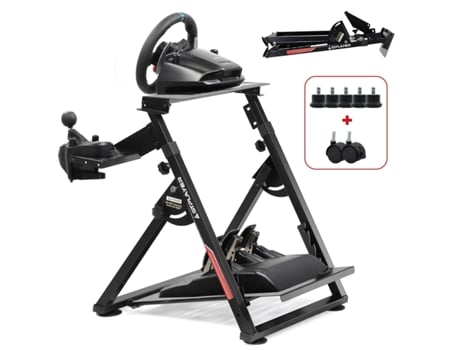 GTPLAYER Suporte para Volante para Jogos de Corrida com Alavanca de Mudança V1 V2, Suporte Ajustável com Inclinação para PS4, Xbox e PC Pro