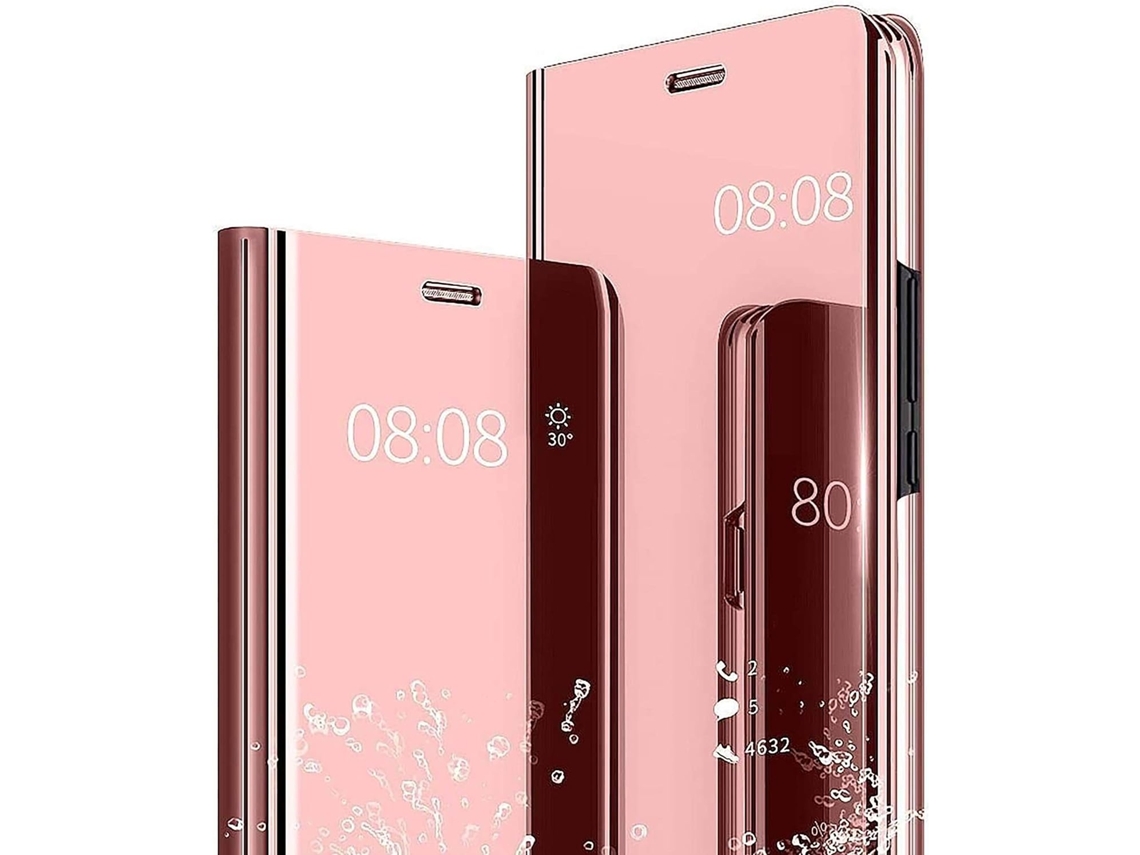 Capa Flip Com Efeito Espelhado Antichoque E Transparente Para Samsung Galaxy A22 Elysve