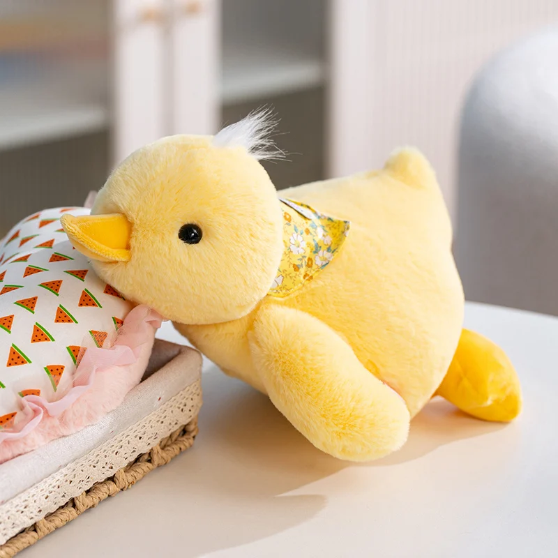 Almofada de Pelúcia de Pato Amarelo Fofo para Crianças, Adorável Boneca de Pato MDUG (estilo 1, 50 Cm)