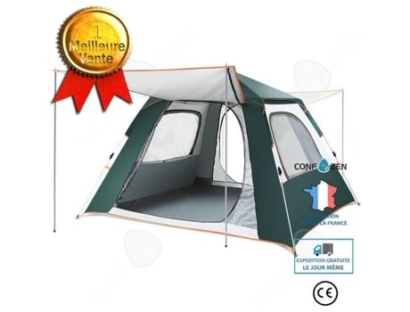 Confo® Barraca De Acampamento Ao Ar Livre Casa Ao Ar Livre À Prova De Chuva Protetor Solar Engrossado Totalmente Automático 4 Pessoas Confozen
