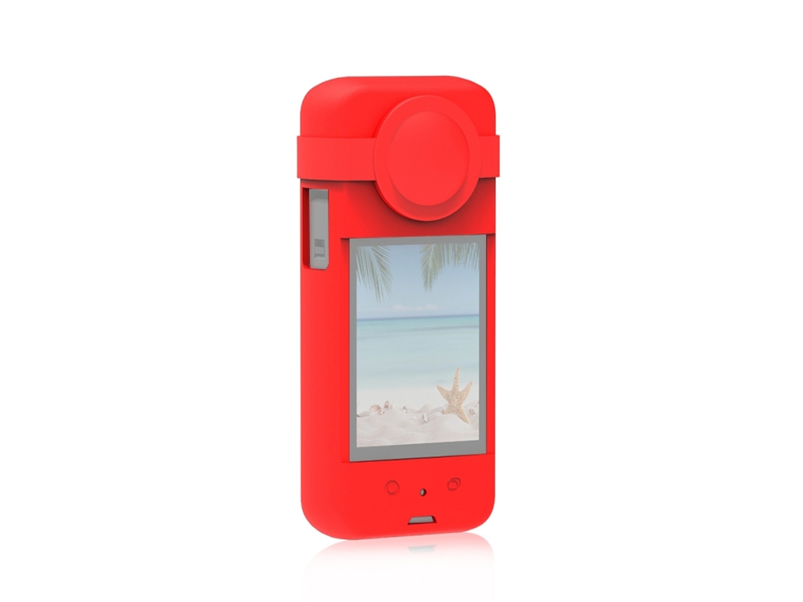 Cubierta Protectora De Silicona Con Tapa De Lente Antichoque Para Cámara Insta360 X3 Accesorios