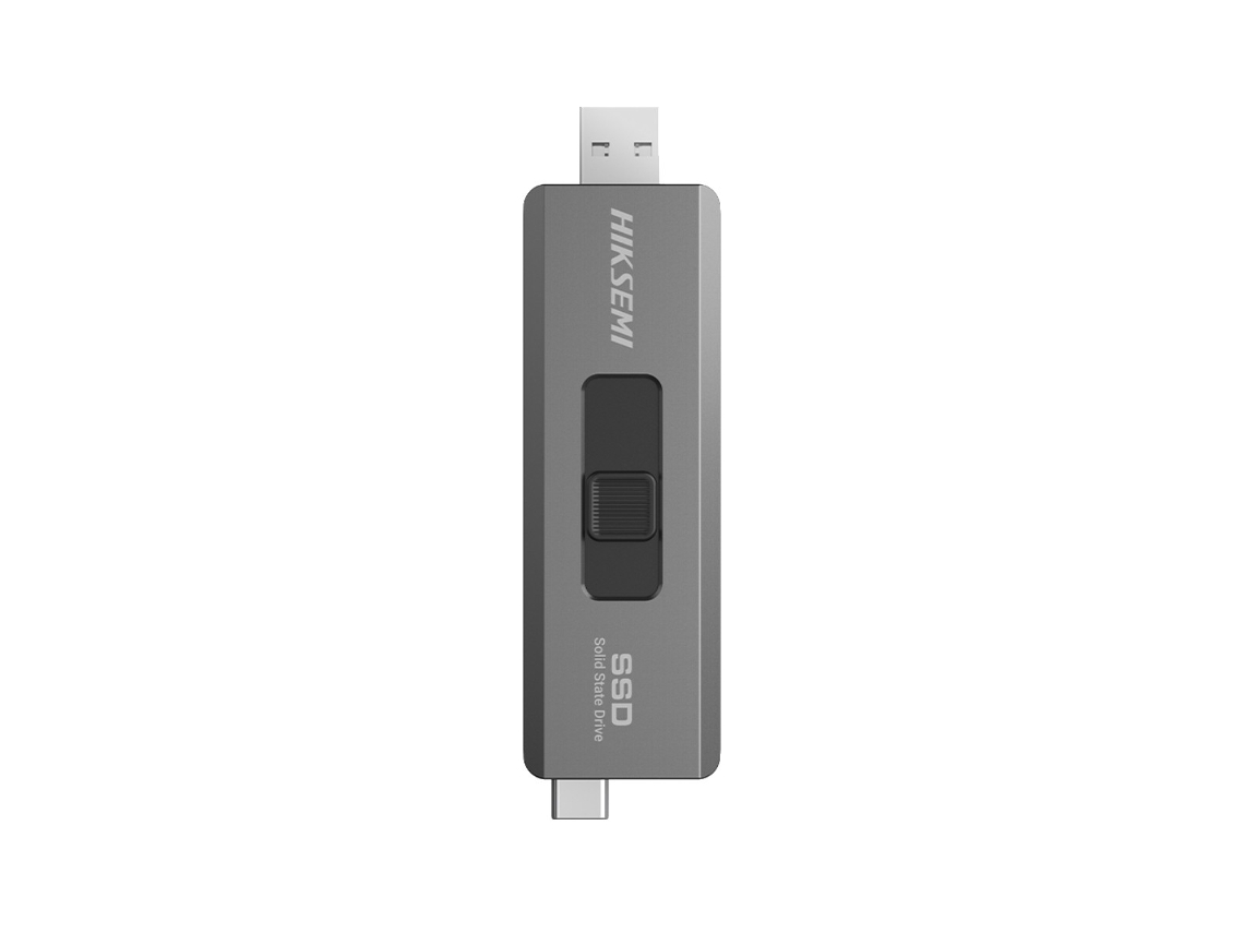 Disco Ssd Externo Hikvision Swift 500gb Usb A/usb C Cinzento