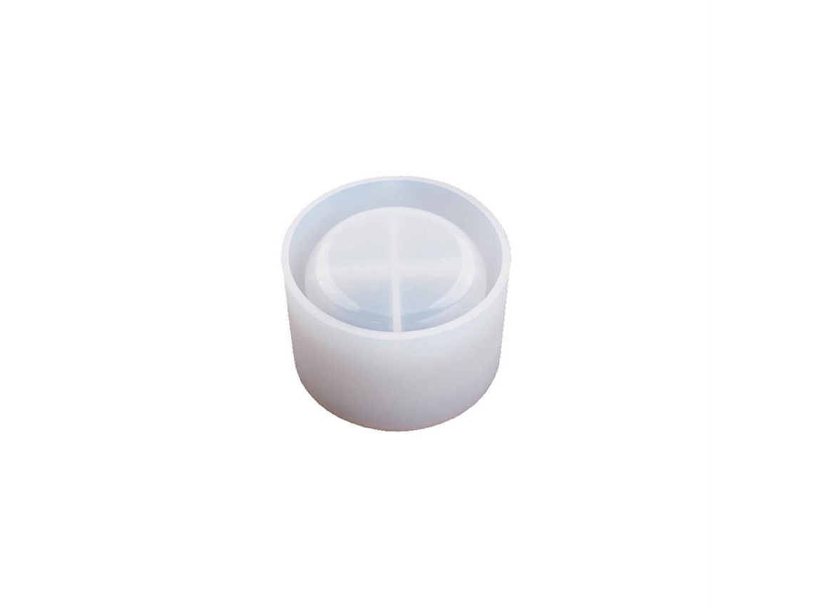 Molde de silicone Primerox para vasos de suculentas em resina.