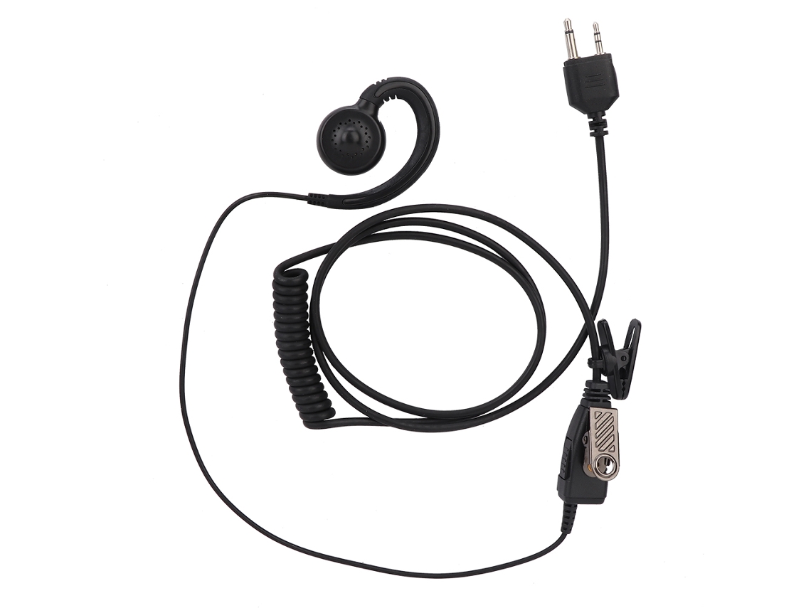 Headset Com Microfone Integrado E Ptt Para Rádio Walkie Talkie