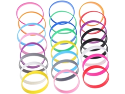 Conjunto Uonlytech com 48 pulseiras de silicone para eventos, arrecadação de fundos e shows. Ao Ar Livre