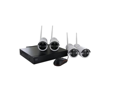 Kit Vigilância Por Vídeo Nvr Sem Fio 4 Câmeras Dio Casa Conectada 3mp Dio Connected Home
