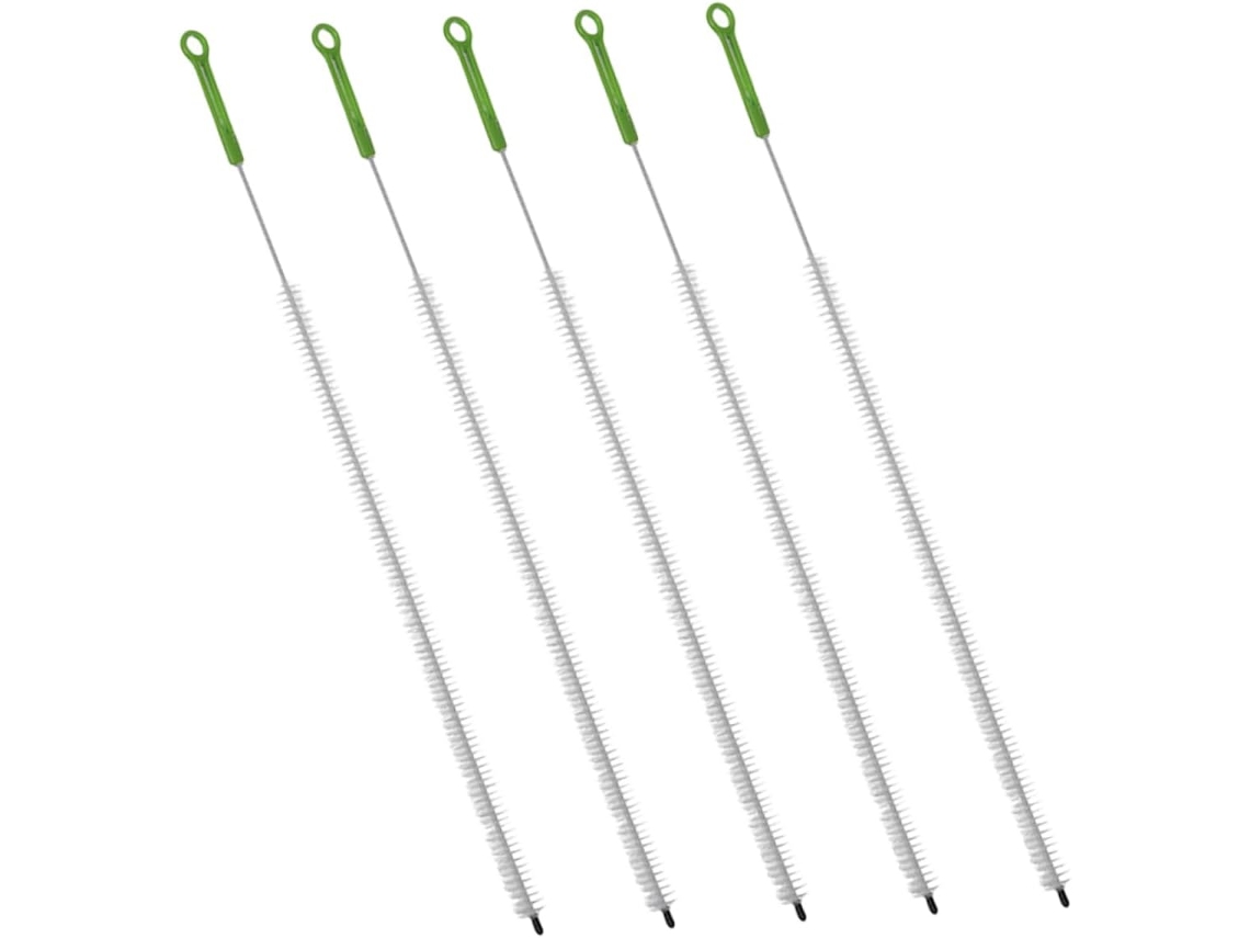 Conjunto De 5 Escovas Flexíveis Para Limpeza De Ralos, Pias E Canos.