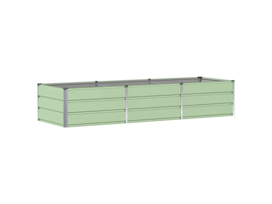 Conjunto 1 Vaso De Jardim Vidaxl Verde Aço (240 X 80 X 45 Cm)