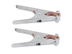 2 Piezas De Pinza De Tierra De Cobre 300a Con Resorte Fuerte Para Máquina De Soldadura Clamp De Cable De Tierra