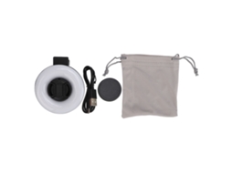 Macro Lens 15x Zoom With Led Fill Light 3 Light Modes 5 Brightness Levels Usb 200mah Phone Macro Lens With Clip For Eyelash Jewelry Photography Black