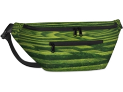 Bolsa transversal unissex Tropicallife com estampa geométrica de árvore de jardim, 38 x 25 x 9 x 19 cm, impermeável.