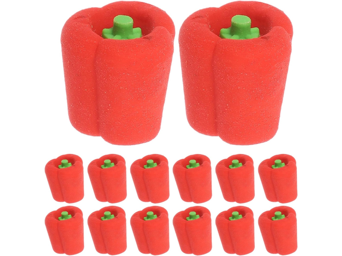 Conjunto de 100 Mini Borrachas em Formato de Pimenta para Lápis, 100 M CHABERLU