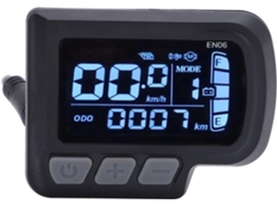Painel De Controle Lcd Para Scooter Elétrica, En06, Tela Grande Com Conector Usb De 6 Pinos, 24 48v Gokoco