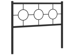 Cabeceira de substituição de 100 cm em metal marrom, exclusiva da MAISON.