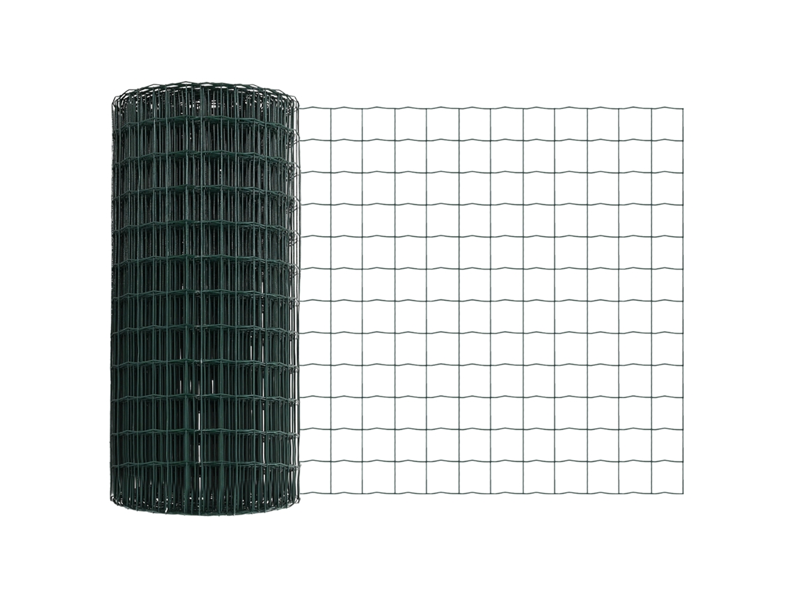 Conjunto 1 Barreira Externa Vidaxl Verde Aço (10 X 0,6 M)