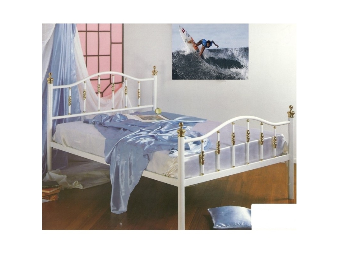 Cama COLCHÃOCERTO.PT (200x160 - Ferro - Preto)