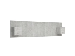 Bed Headboard With Cabinet, Bed Headboards With Cabinets Vidaxl Cinzeto Madeira Processada (n/a)