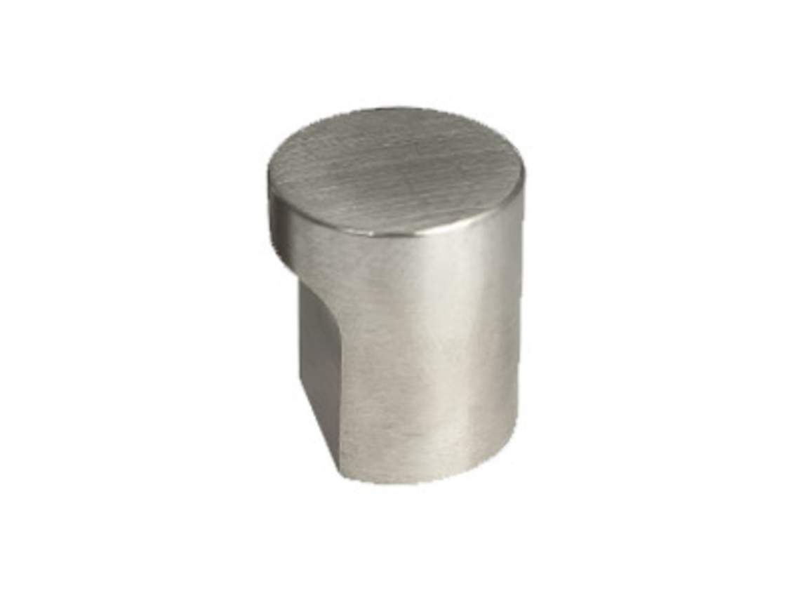 Puxador para Móveis em Aço Niquelado Escovado 20 Mm de Diâmetro Pacote com 12 Peças HARDWAREXCHANGE