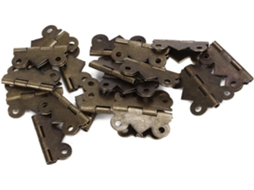 20 Peças De Dobradiças Vintage Em Ferro Para Caixas Armários E Guitarras Caixa Charutos Material Resistente