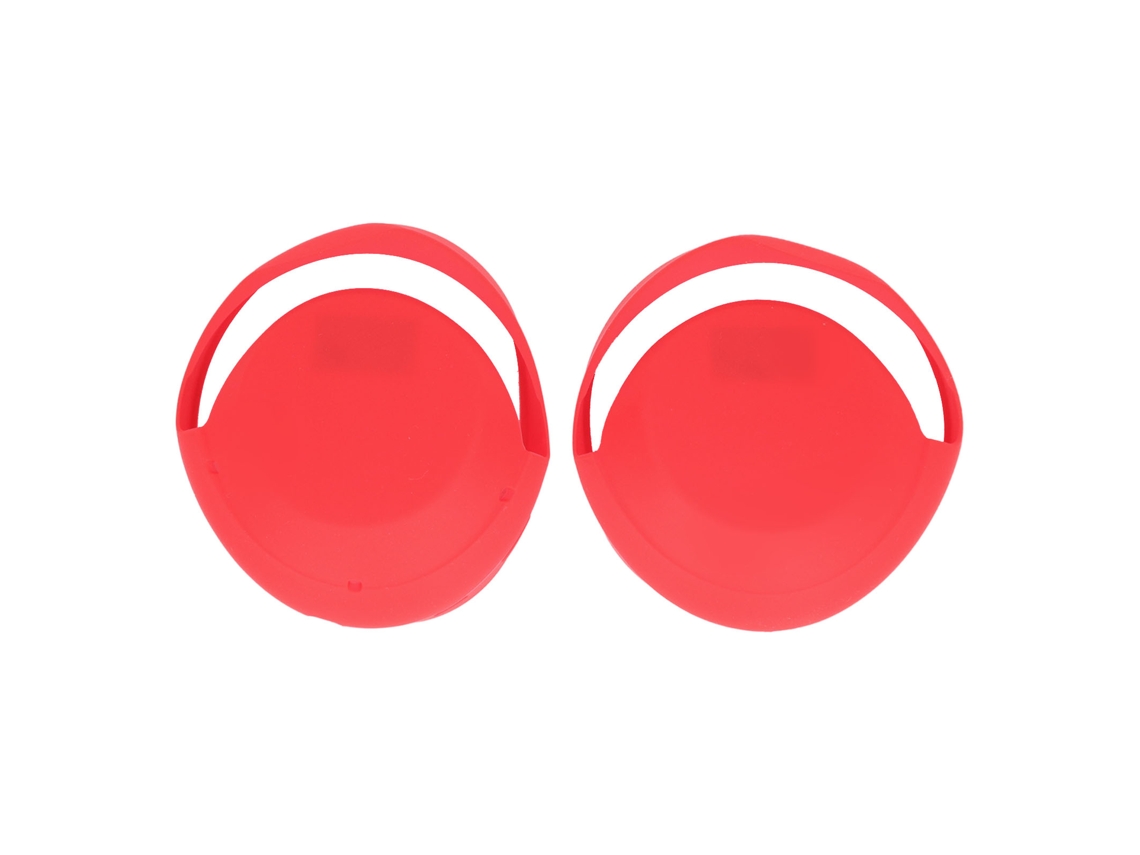 2pcs Capa de Silicone para Orelhas Wh 1000xm4 Xm3 Fones de Ouvido Red