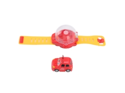 Primerox carro Rc Mini com Controle Remoto Relógio Carregamento Usb Fofo para Crianças Acima de 3 Anos Vermelho