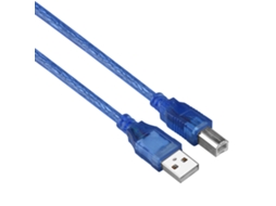 Cabo De Impressora (interface Usb 2.0, Comprimento De 4,5 Metros, Cor Azul)