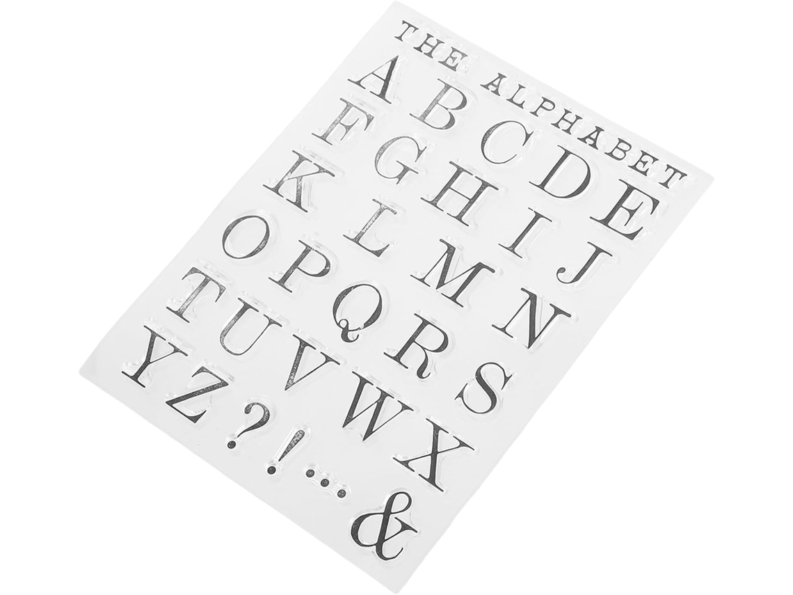 Carimbos de Letras em Silicone Transparente para Scrapbooking e Confecção Cartões. Versáteis, Fáceis CHABERLU