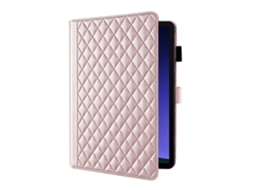 Capa Para Samsung Galaxy Taba9 Plus 11 Capa Plana Estilo Chanel Com Ushion Ouro Rosa