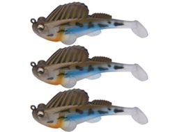 Kit 3 Iscas Artificiais Fat Head para Pesca