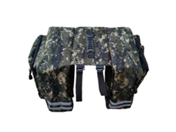 Bolsa traseira para bicicleta com rack duplo, pannier, para mercado, armazenamento, transporte S/MARCA
