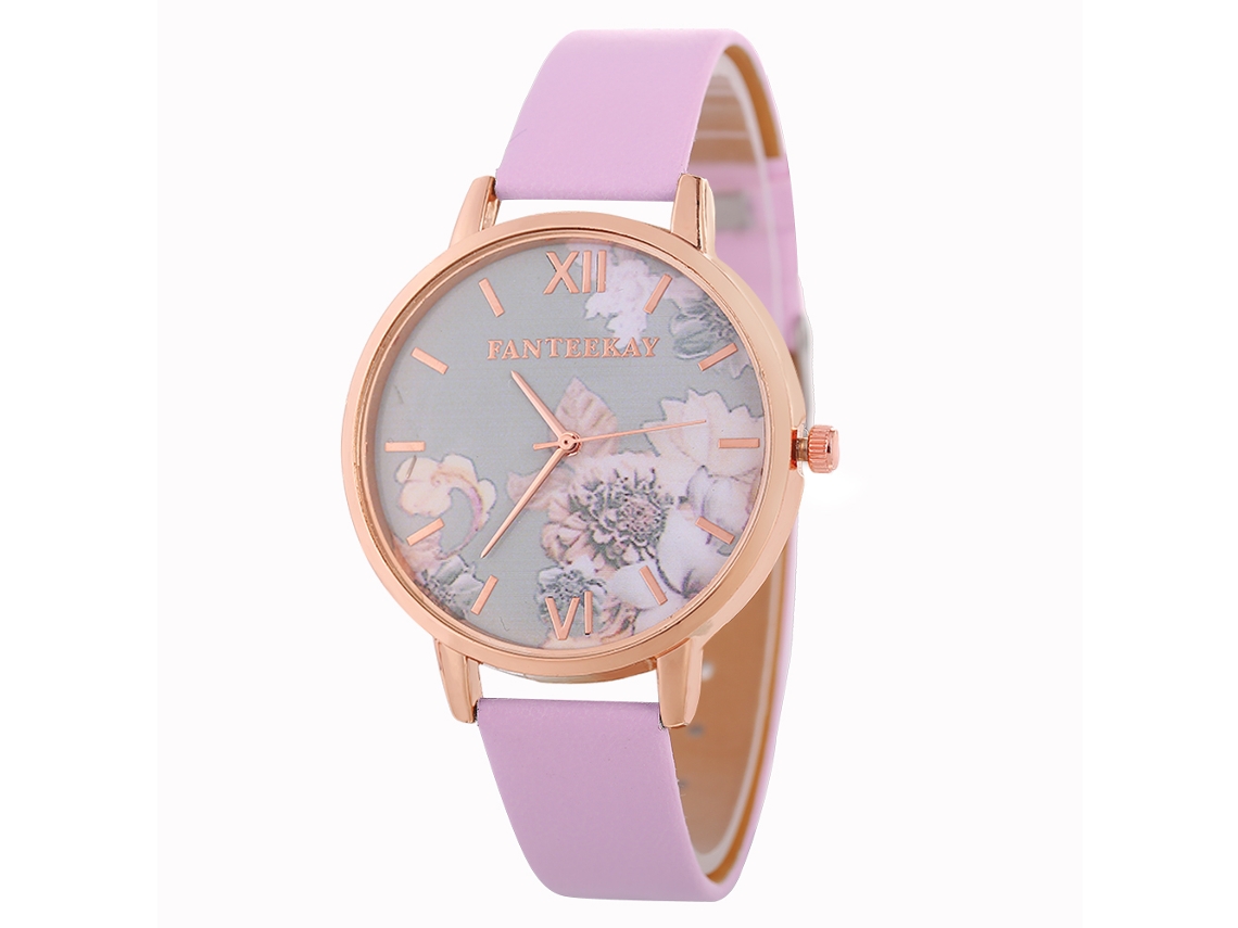 Conjunto de Relógio Feminino Elite com Design Casual e Negócio para Presentes Rosa