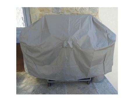 Capa Protetora Para Churrasqueira Jardiline 150 X 80 X 90 Cm Massa Cinza Poliéster E Pvc
