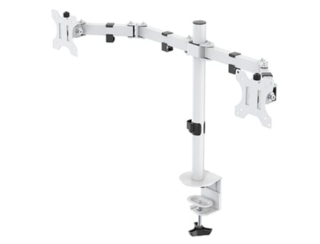Suporte de Mesa para 2 Monitores DELTACO GAMING Gam-040-W Branco