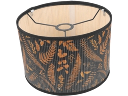 Protege Os Olhos E Suaviza A Luz Com Um Padrão De Bambu Impresso Exclusivo Para Um Candeeiro De Mesa.