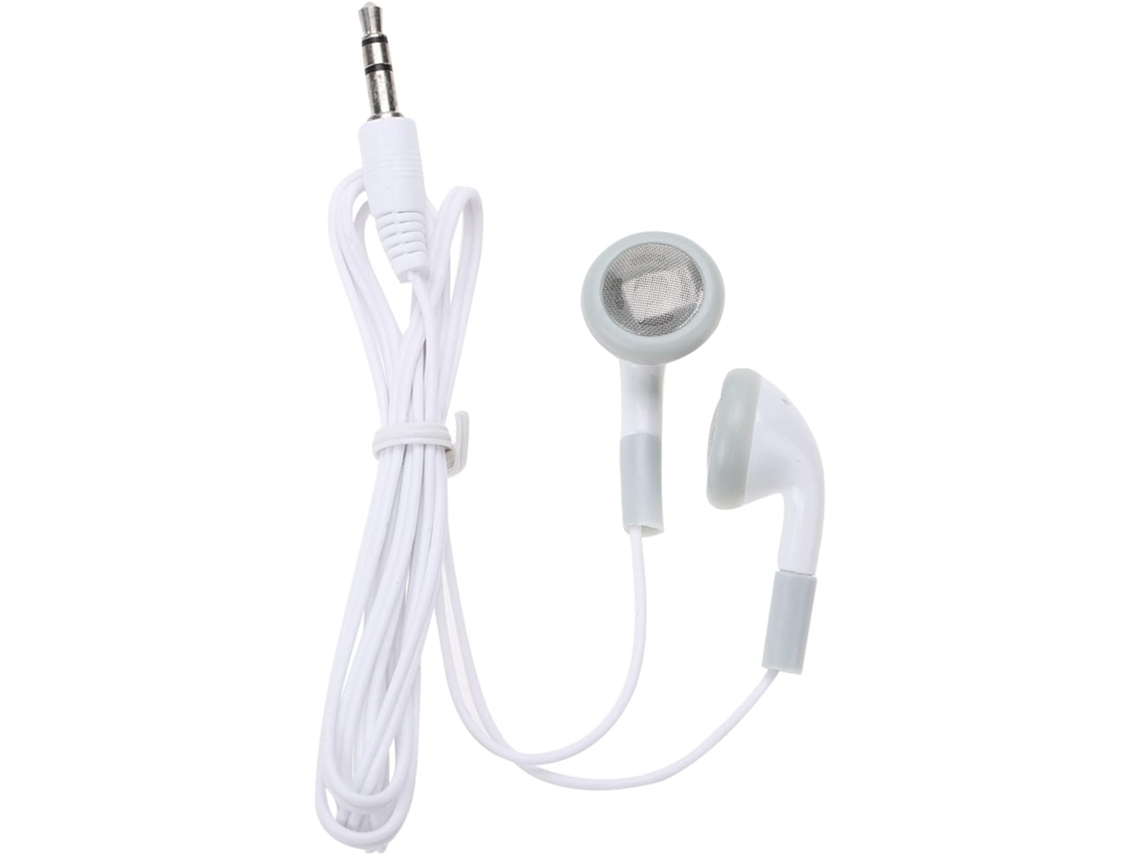 Reprodutor de MP3/MP4 portátil ultraleve com 8 horas de duração e 6 canais de reprodução coloridos para amantes da música - Branco