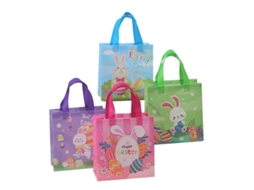 Conjunto De 16 Sacolas De Presente De Páscoa Com Alças. Sacolas Para Cesta De Páscoa Com Alças., 16 St