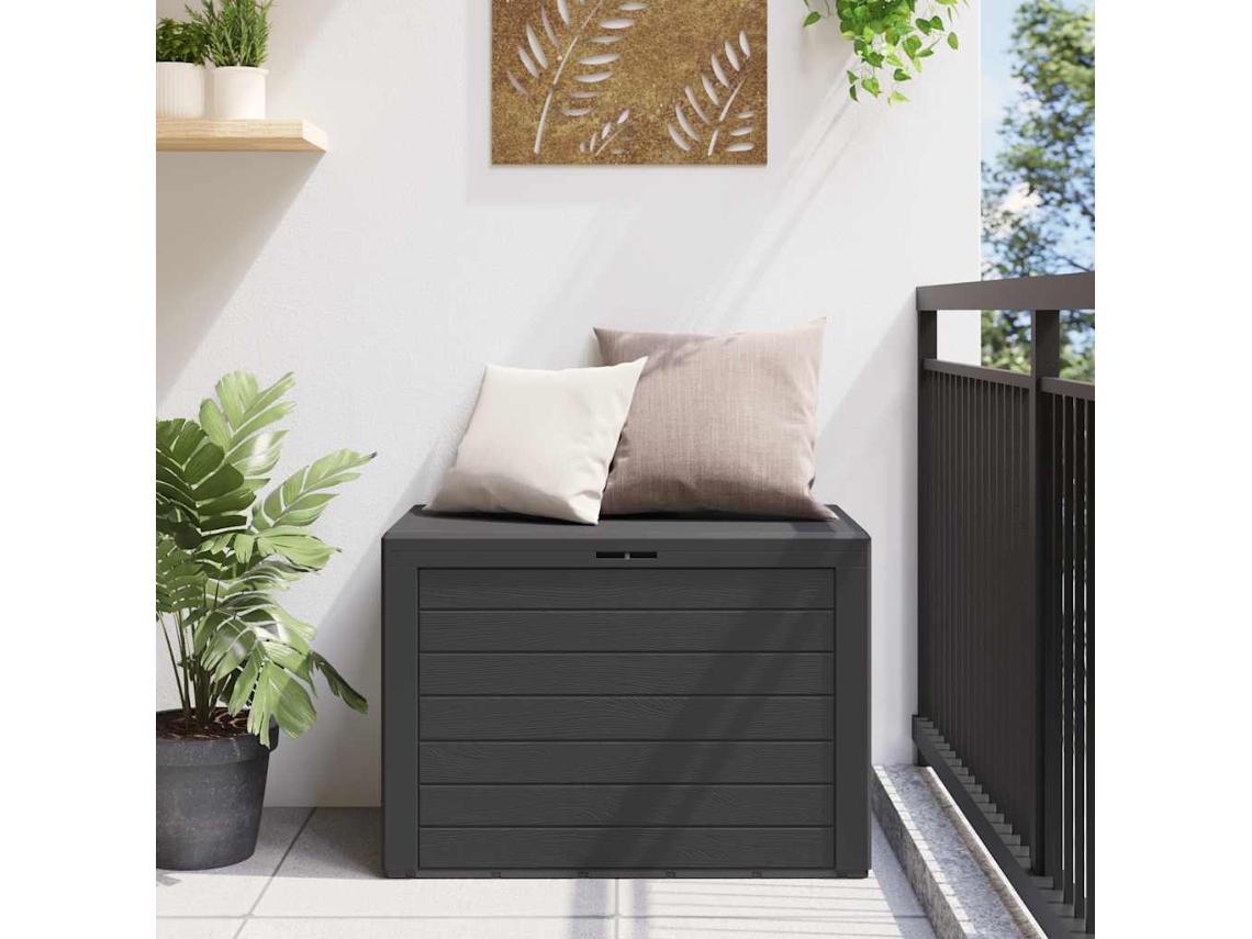 Vidaxl Caixa De Arrumação De Jardim 78x44x55 Cm Antracite