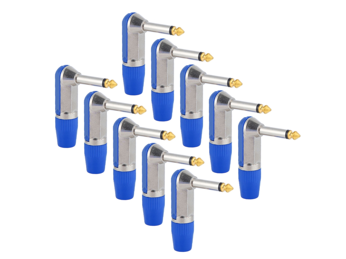 Adapter De Fone De Ouvido 6.35mm Xlr Ângulo Azul
