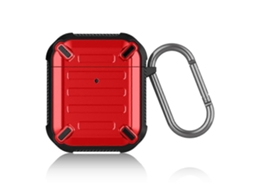 Fones De Ouvido Sem Fio À Prova De Choque, Espada Afiada, Armadura De Silicone, Capa Protetora Para Airpods 1/2 Vermelho Ushion